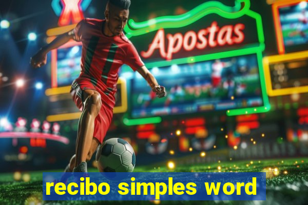 recibo simples word